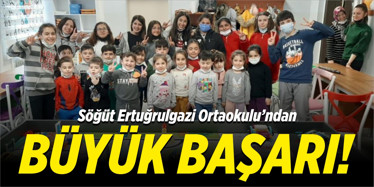 Söğüt Ertuğrulgazi Ortaokulu'ndan büyük başarı