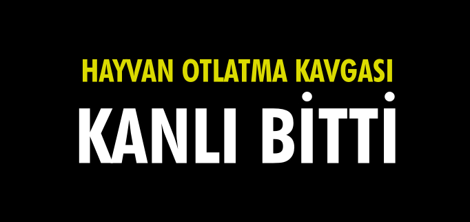 HAYVAN OTLATMA KAVGASI KANLI BİTTİ