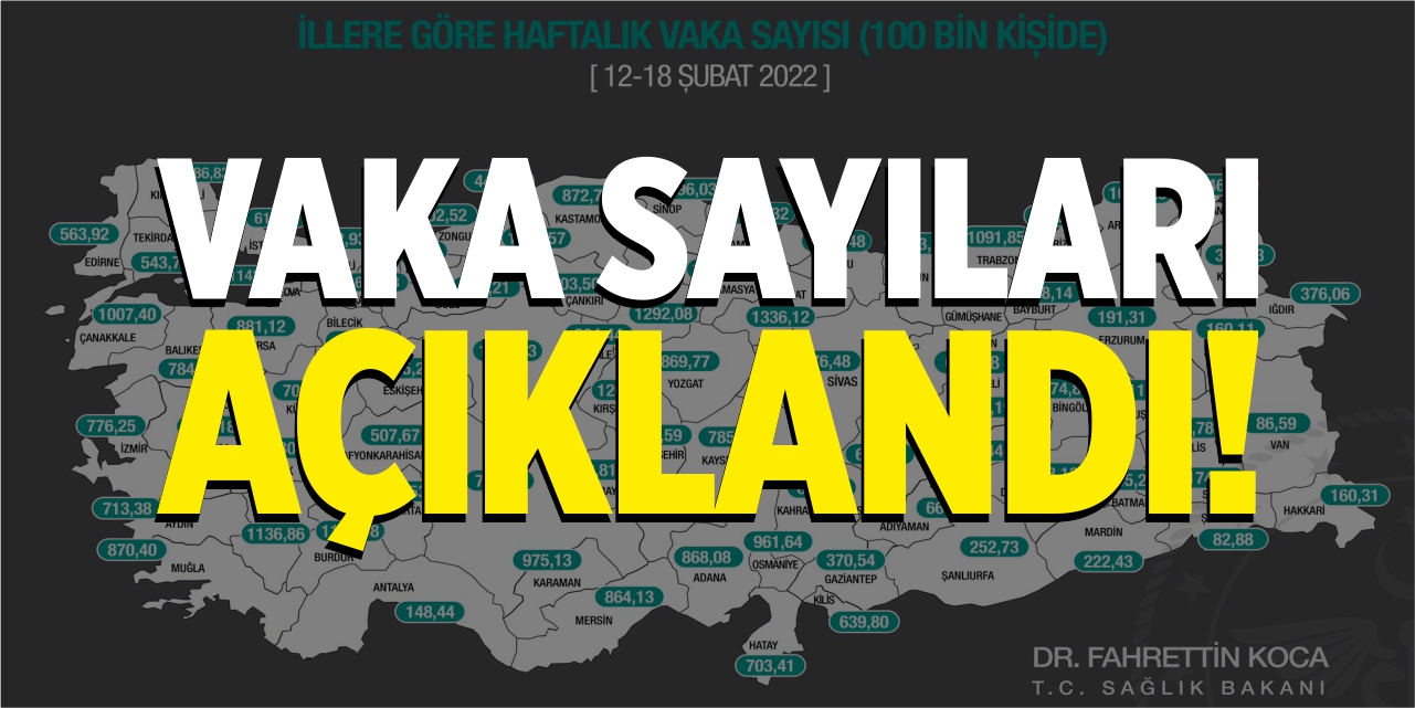 Vaka sayıları hafif düştü
