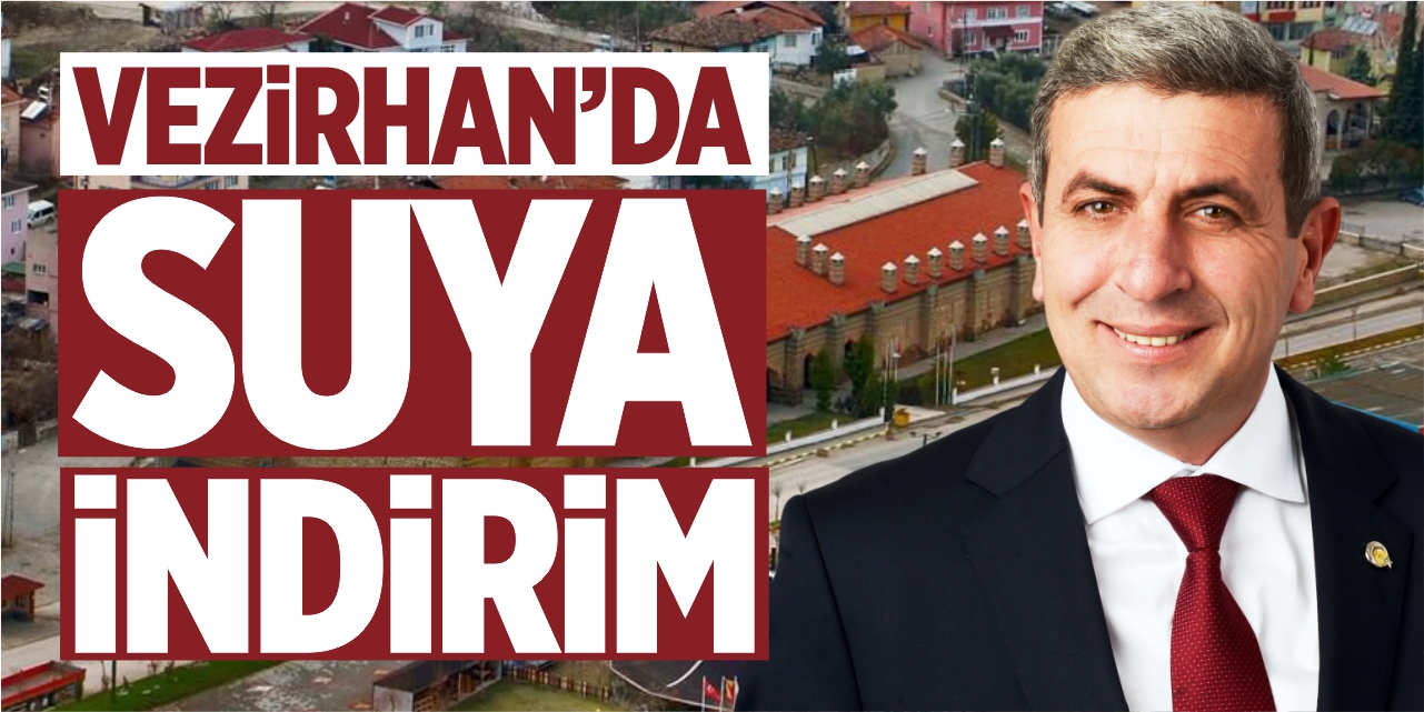 Vezirhan'da suya indirim