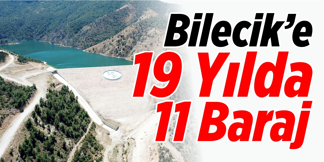 Bilecik'e 19 yılda 11 baraj