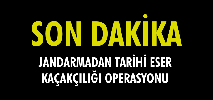 JANDARMADAN TARİHİ ESER KAÇAKÇILIĞI OPERASYONU