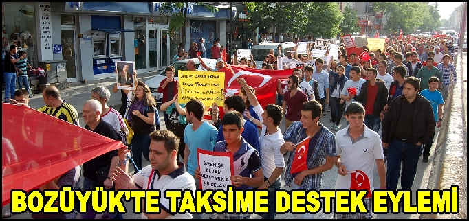BOZÜYÜK’TE TAKSİME DESTEK EYLEMİ YAPILDI