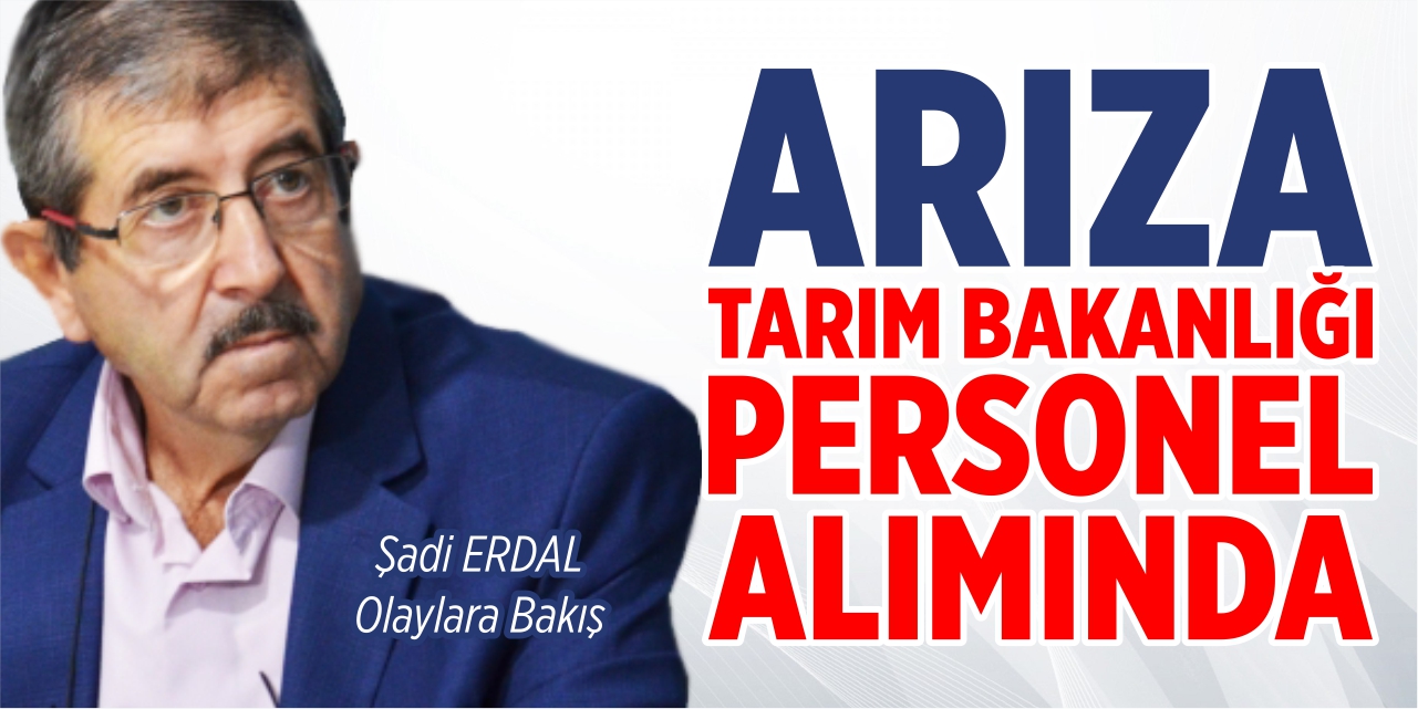 Arıza Tarım Bakanlığı personel alımında