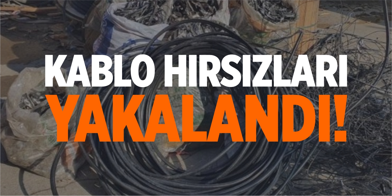 Kablo hırsızları yakalandı