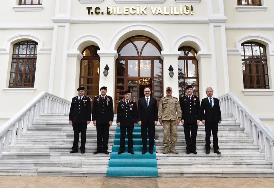Jandarma Genel Komutanı Orgeneral Arif Çetin, bir takım ziyaretler için Bilecik’e geldi