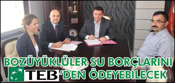 BOZÜYÜKLÜLER SU BORÇLARINI TEB’DEN ÖDEYEBİLECEK