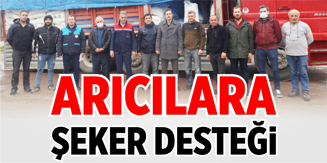 Arıcılara şeker desteği