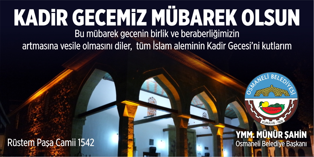 Osmaneli Belediyesi Kadir Gecesi