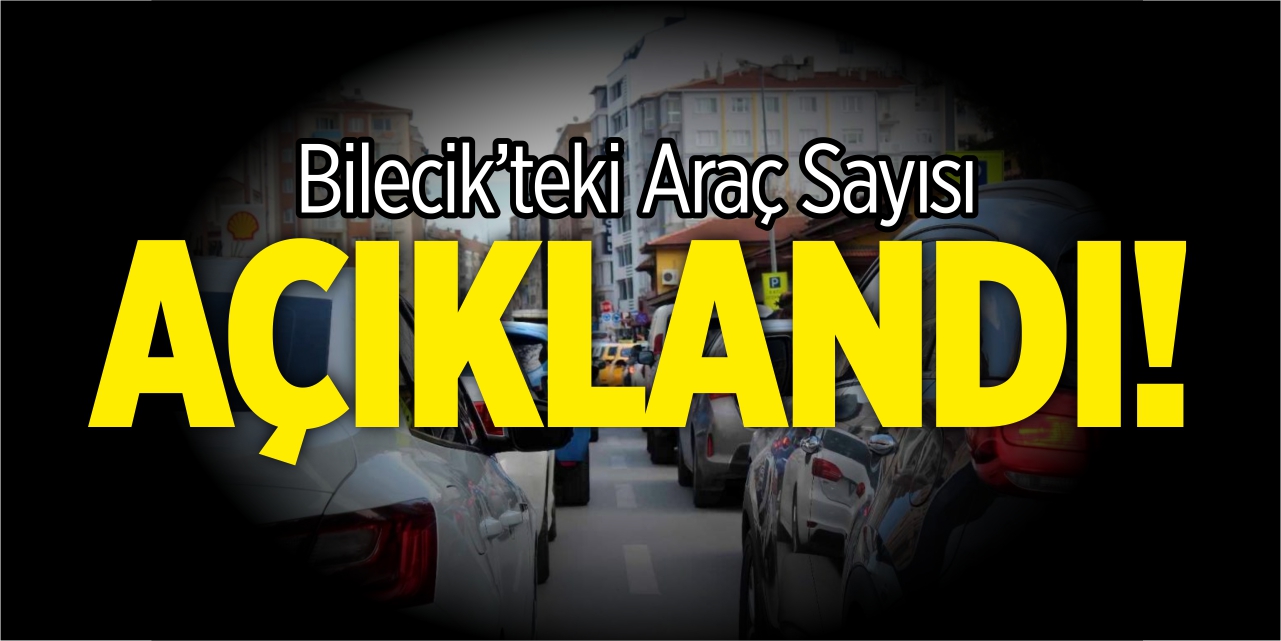 Bilecik'teki araç sayısı açıklandı