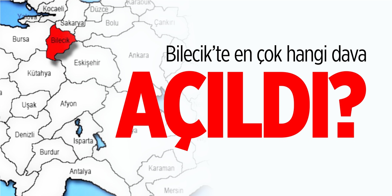 Bilecik’te en çok hangi dava açıldı