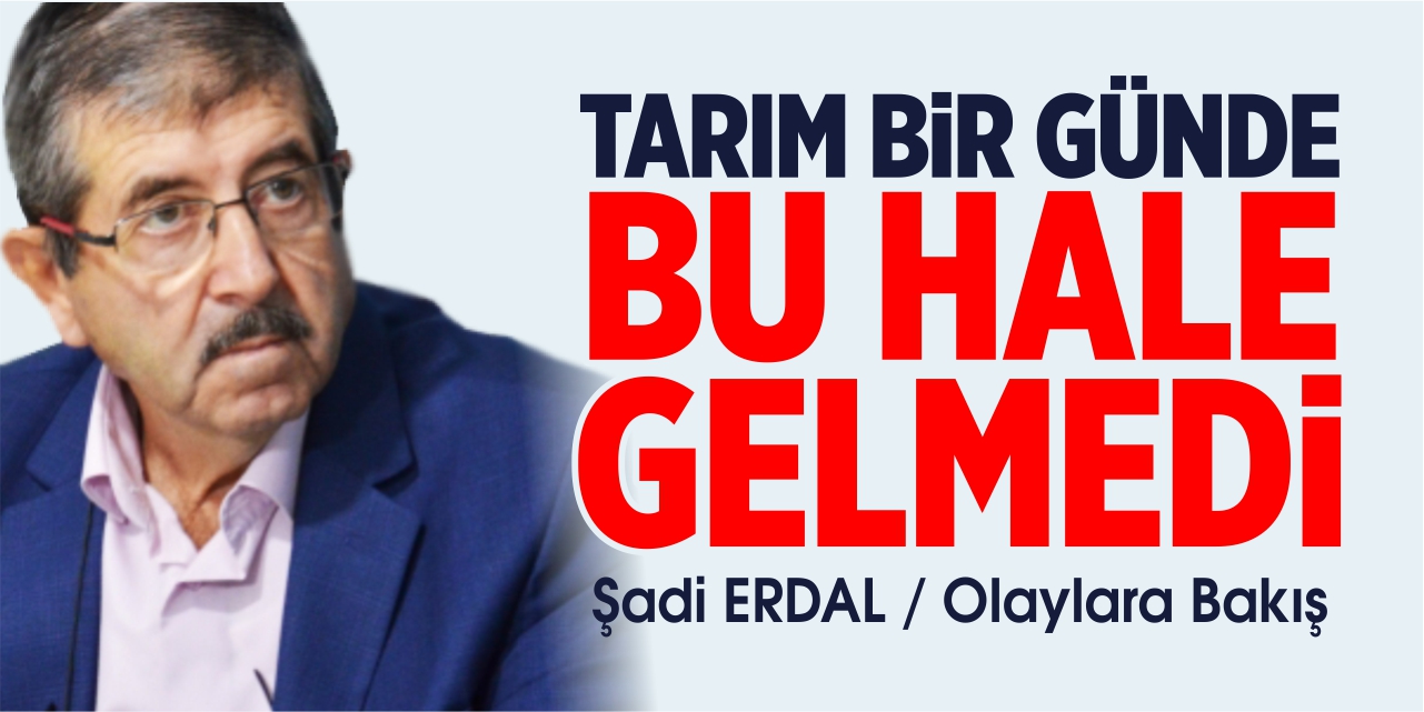 Tarım, bir günde bu hale gelmedi