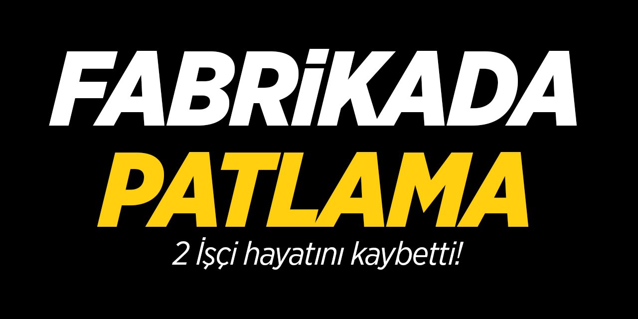 Bilecik'te bir fabrikada patlama: 2 İşçi hayatını kaybetti!