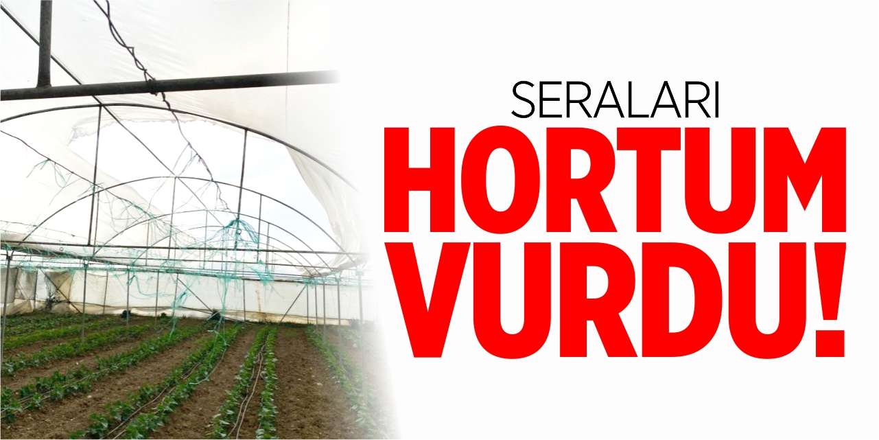 Seraları hortum vurdu