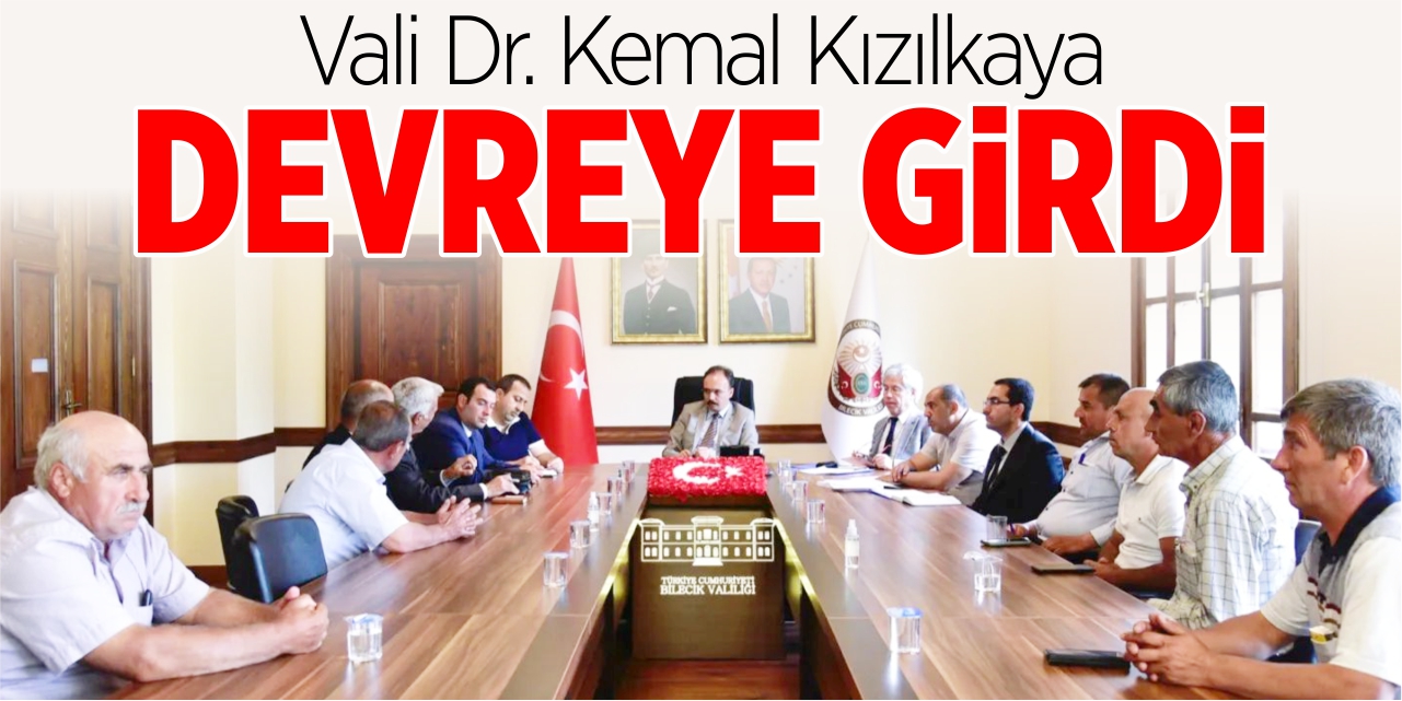 Vali Kızılkaya devreye girdi