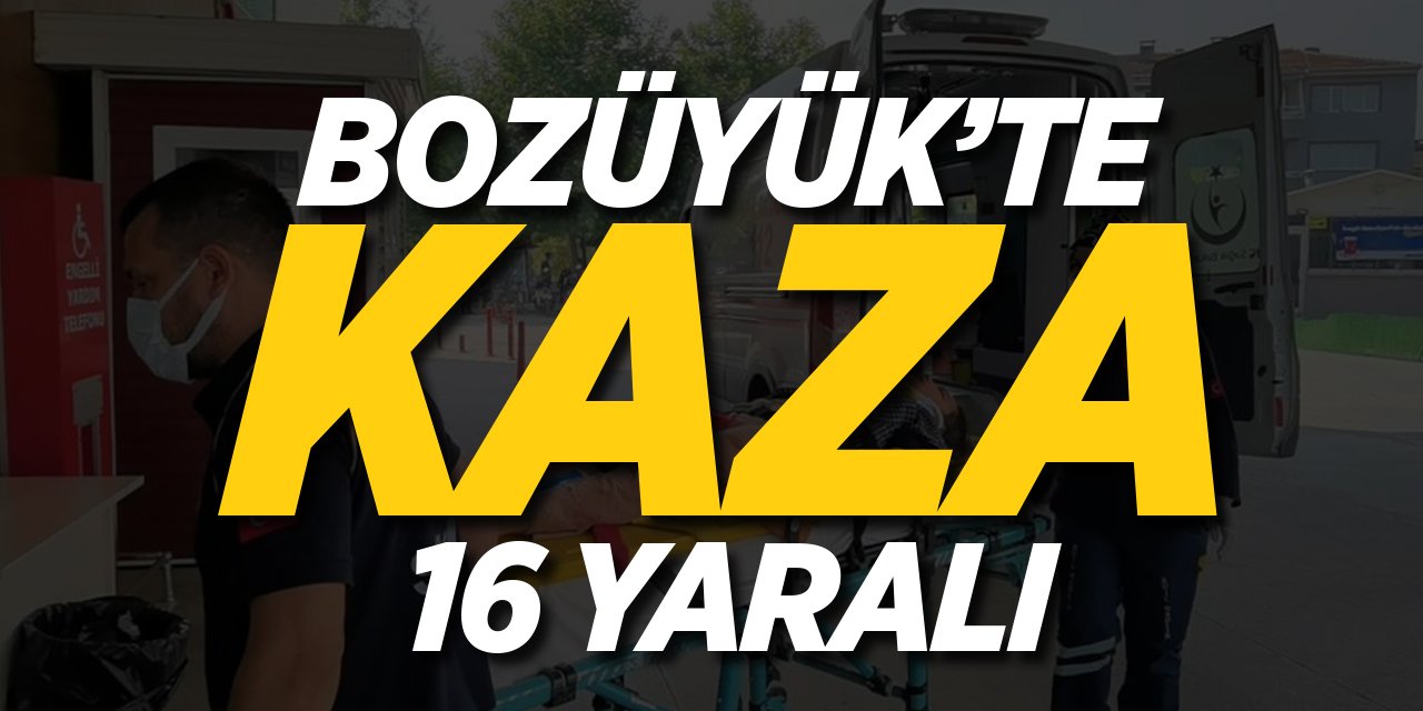 Bozüyük'te kaza 16 yaralı