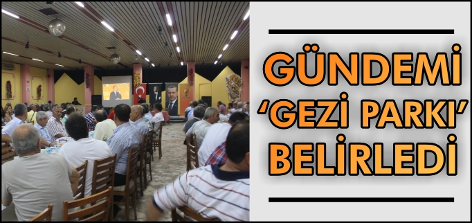 GÜNDEMİ "GEZİ PARKI" BELİRLEDİ