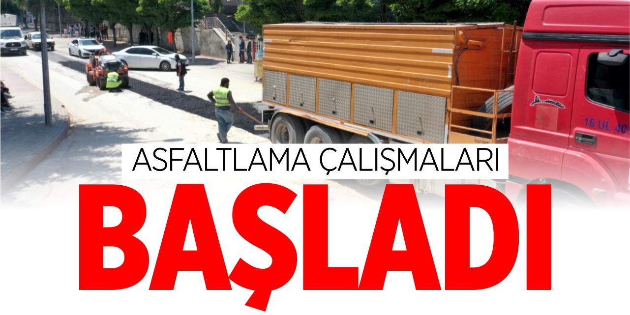 Asfaltlama çalışmaları başladı