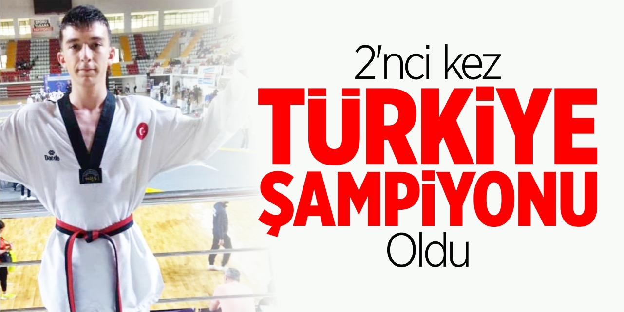 2'nci kez Türkiye Şampiyonu oldu