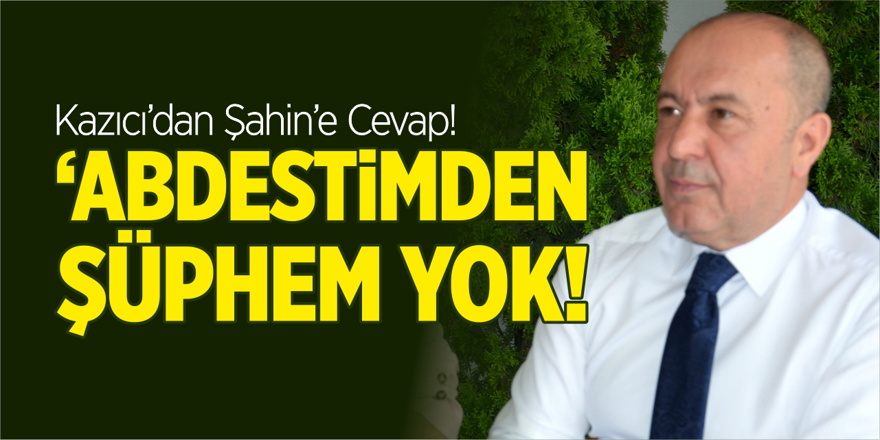 Vedat Kazıcı’dan Semih Şahin’e cevap!