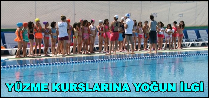 BOZÜYÜK’TE YÜZME KURSLARINA YOĞUN İLGİ