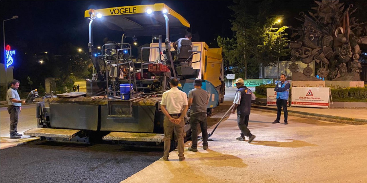 Asfaltlama çalışmaları sürüyor