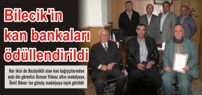 BİLECİK’İN KAN BANKALARI ÖDÜLLENDİRİLDİ