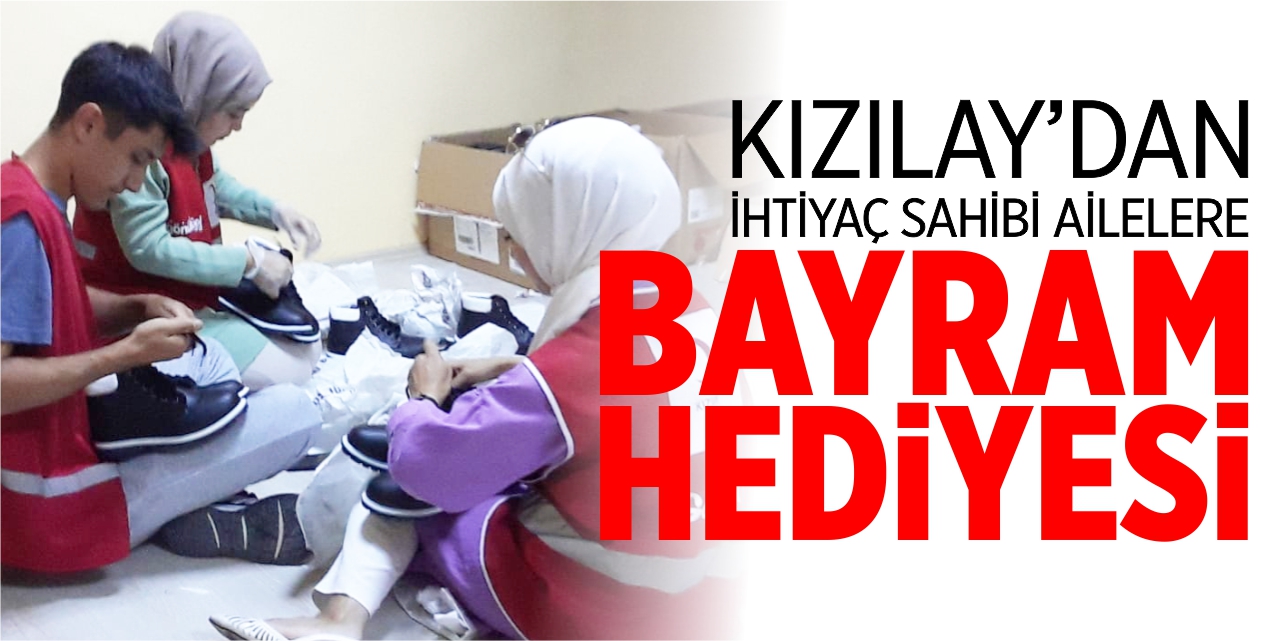 Kızılay'dan ihtiyaç sahibi ailelere bayram hediyesi