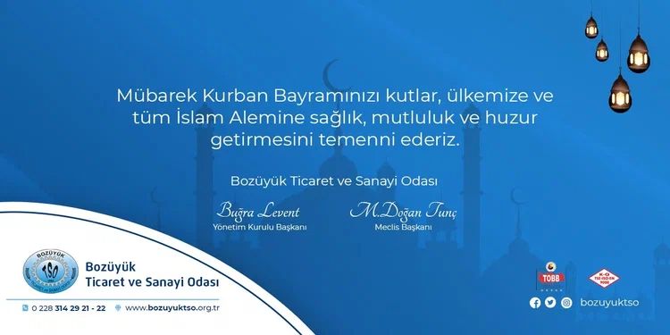 Bozüyük TSO Bayram Tebriği