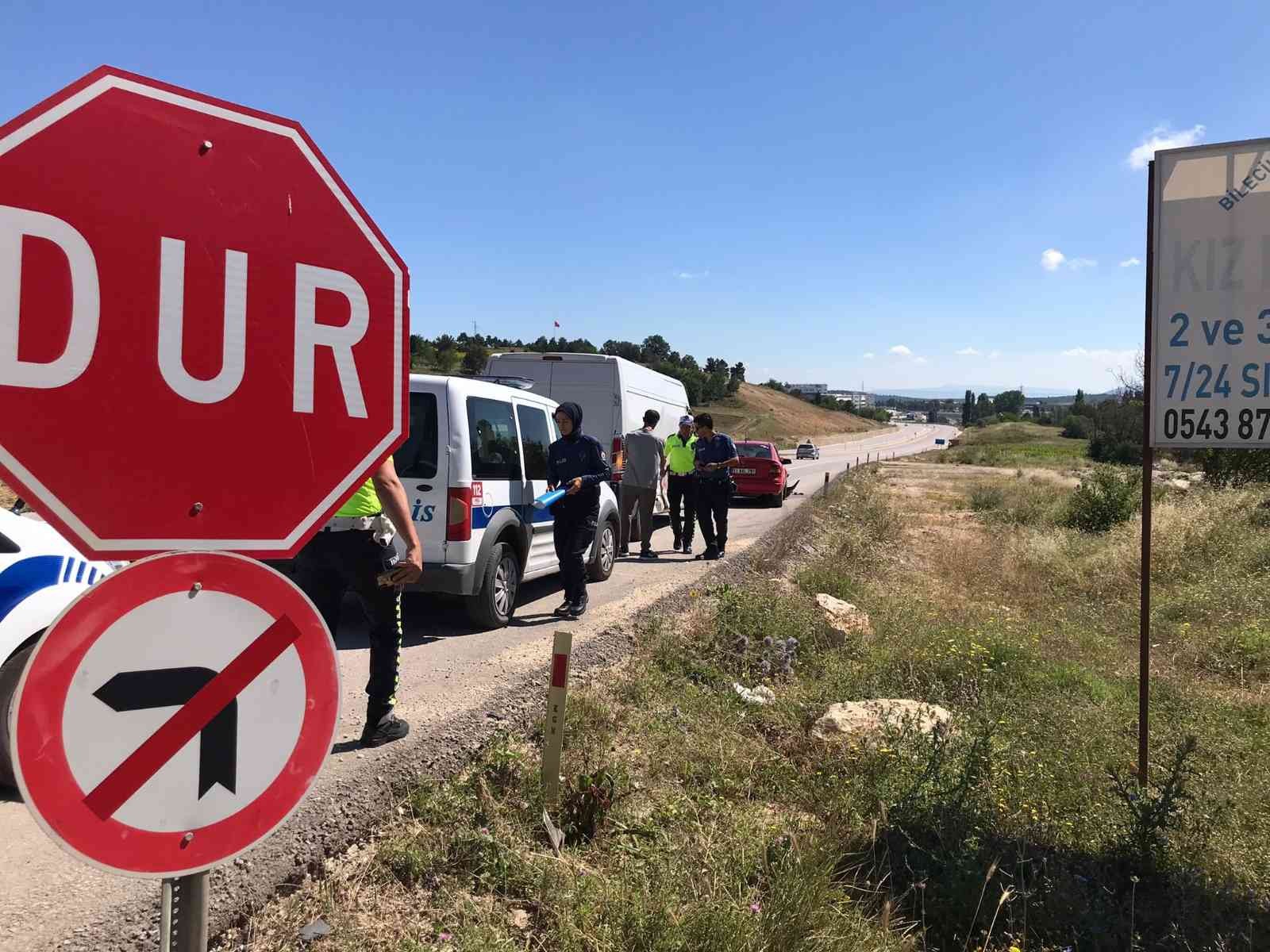 Yenişehir yolunda kaza