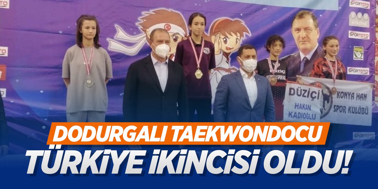 Dodurgalı Taekwondocu Türkiye İkincisi Oldu