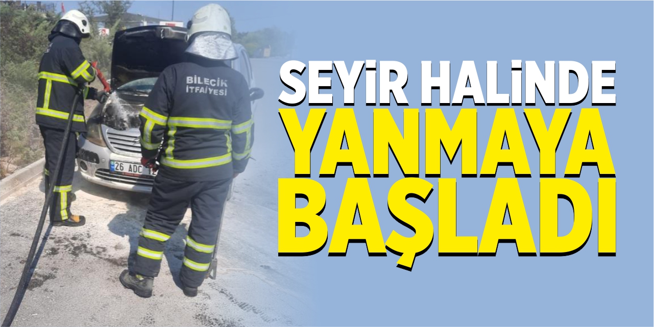 Seyir halinde yanmaya başladı