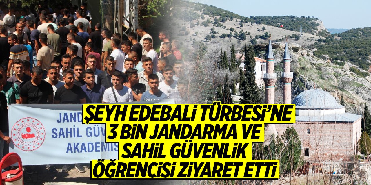 Şeyh Edebali Türbesini 3 bin Jandarma ve Sahil Güvenlik Akademisi öğrencisi ziyaret etti