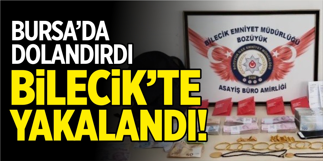 Bursa'da dolandırdı Bilecik'te yakalandı