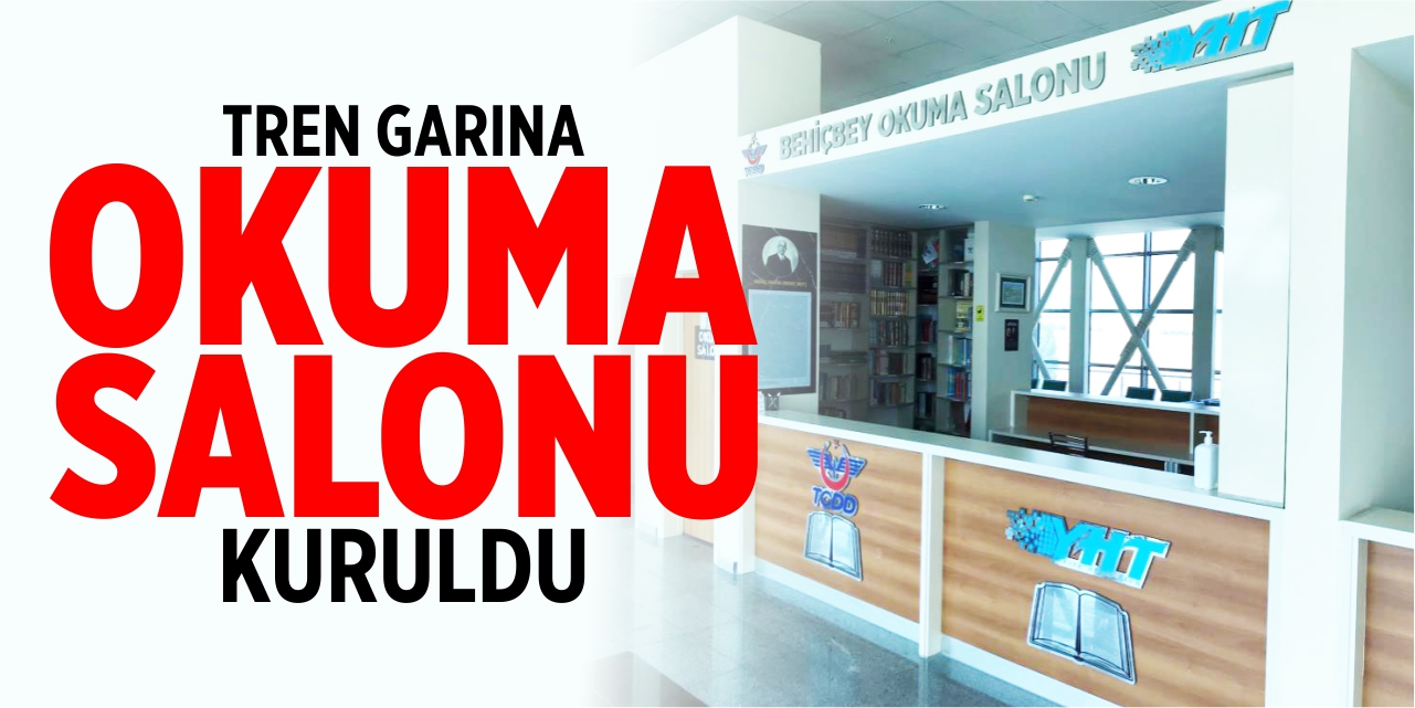 Tren garına okuma salonu kuruldu