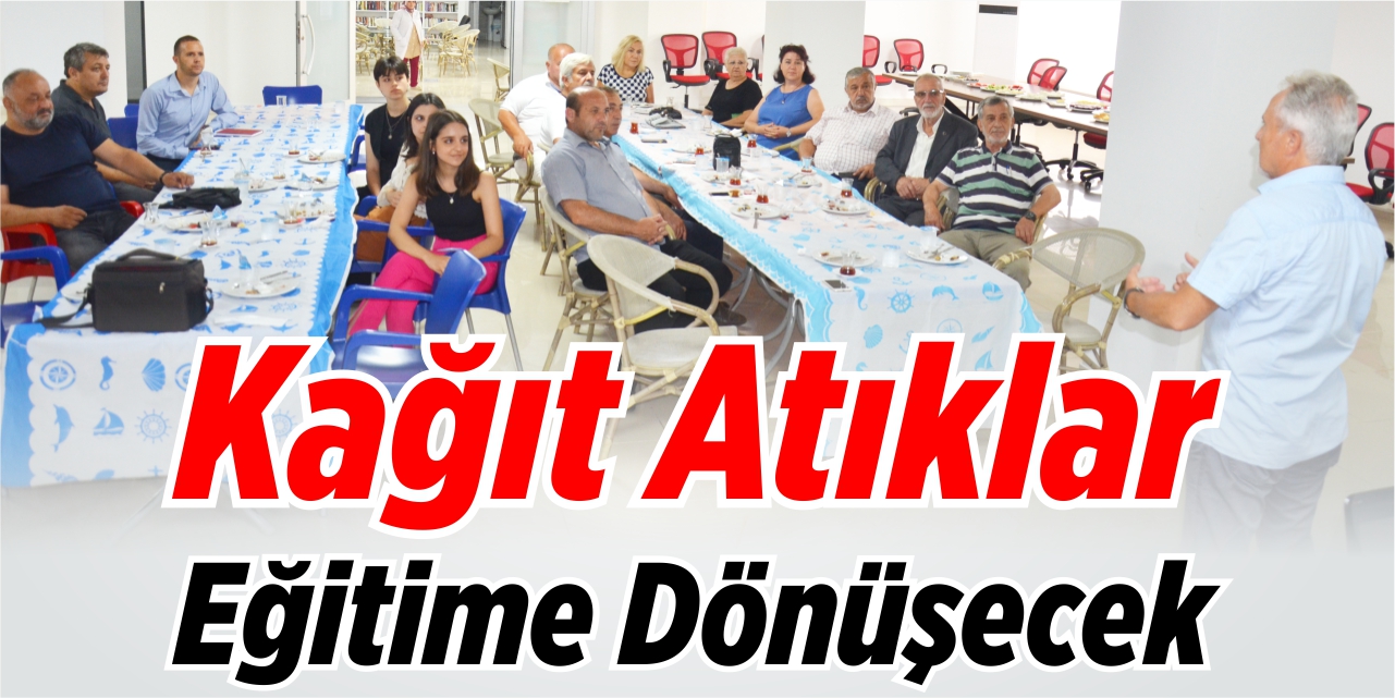 Kağıt atıklar eğitime dönüşecek