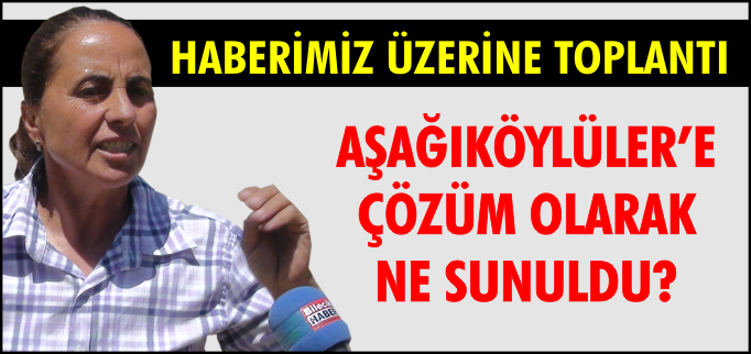 HABERİMİZ ÜZERİNE TOPLANTI