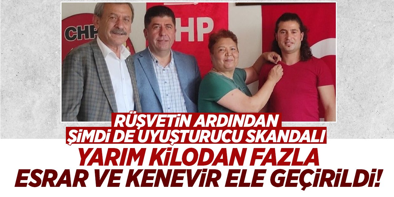 Rüşvetin ardından şimdi de uyuşturucu skandalı, yarım kilodan fazla esrar ve kenevir ele geçirildi!