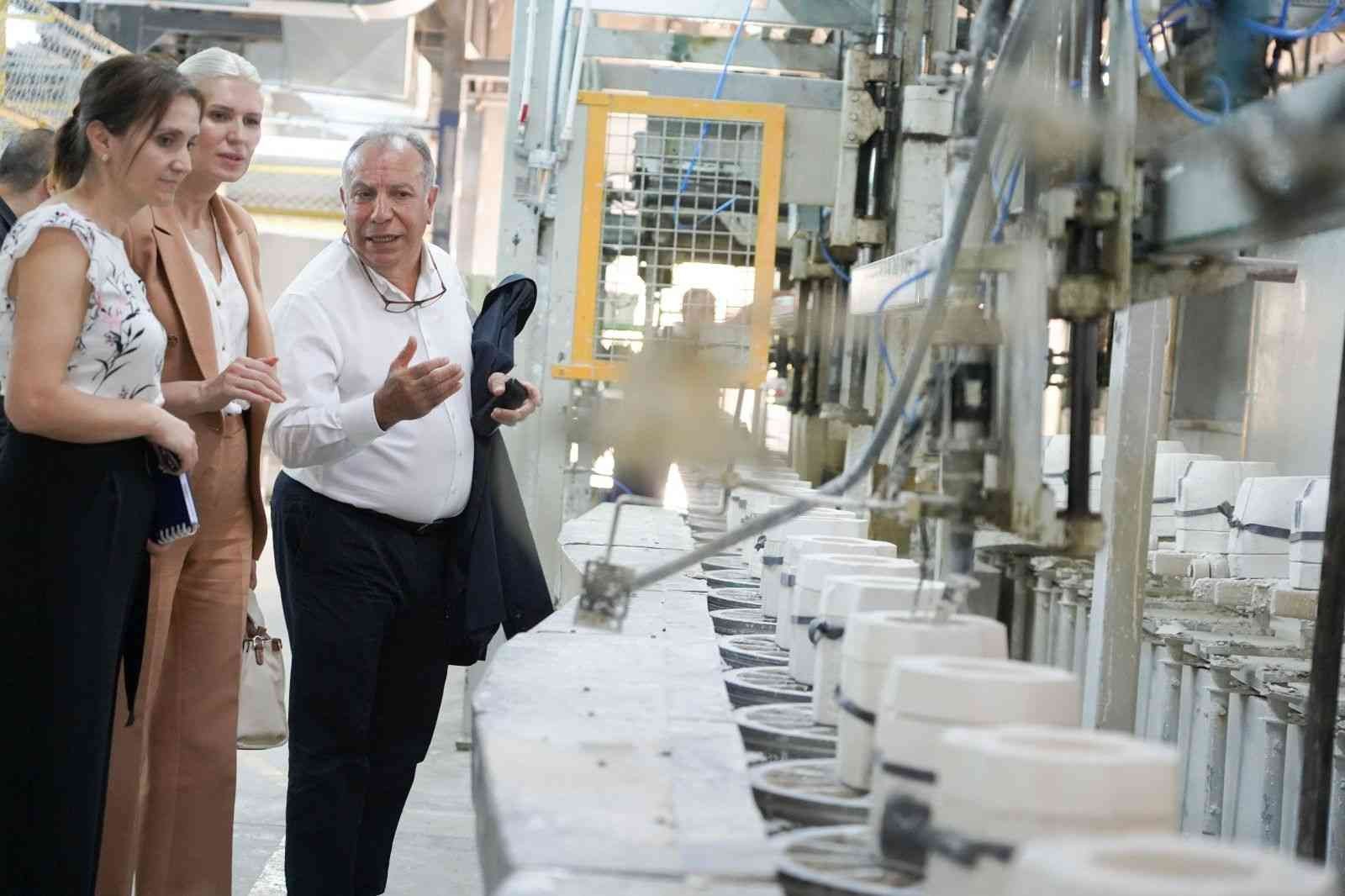 Başkan V. Subaşı fabrikaları ziyaret etti