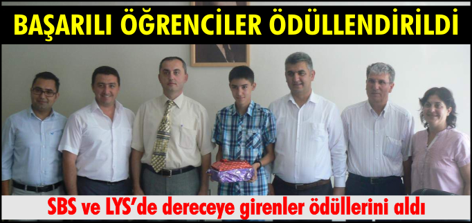 BAŞARILI ÖĞRENCİLER ÖDÜLLENDİRİLDİ
