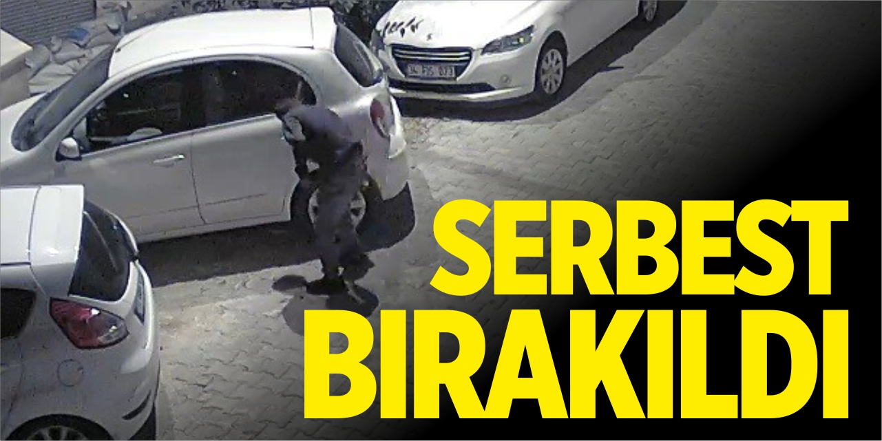 11 aracın lastiği kesen şahıs serbest kaldı!