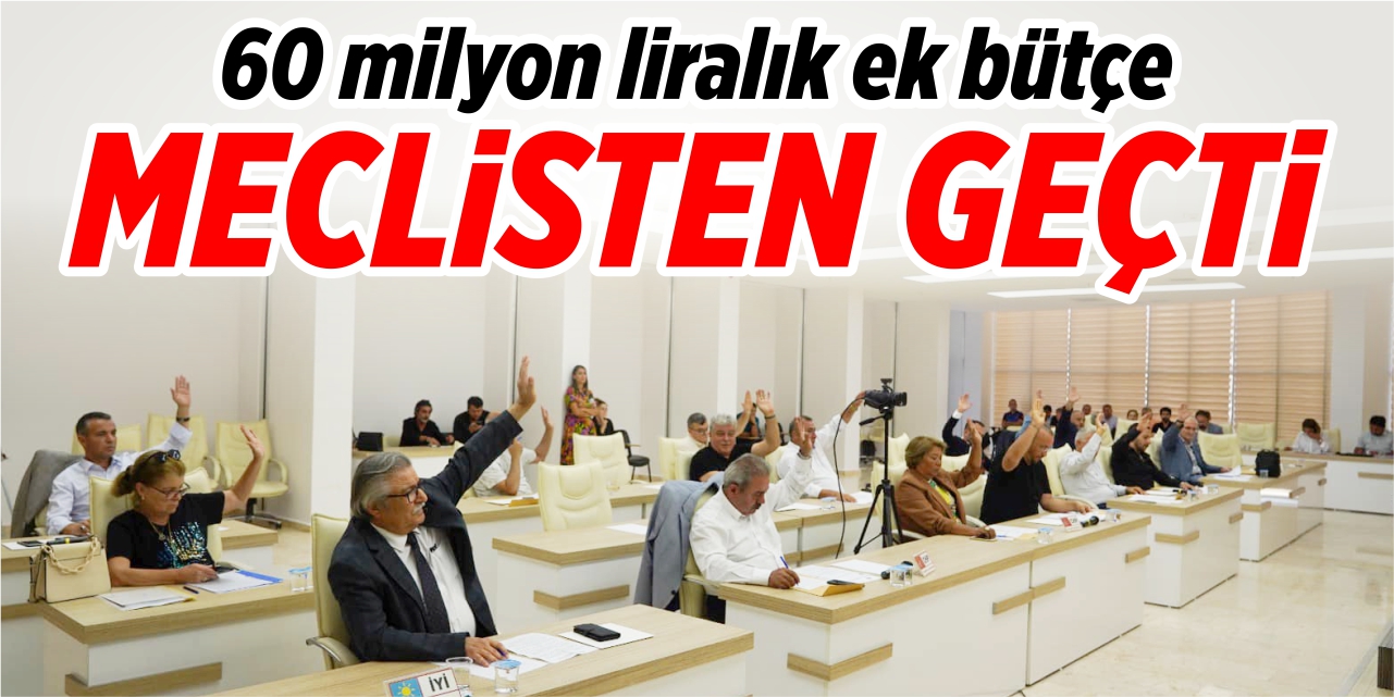 60 milyon liralık ek bütçe meclisten geçti