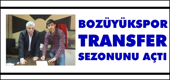 BOZÜYÜKSPOR TRANSFER SEZONUNU AÇTI.