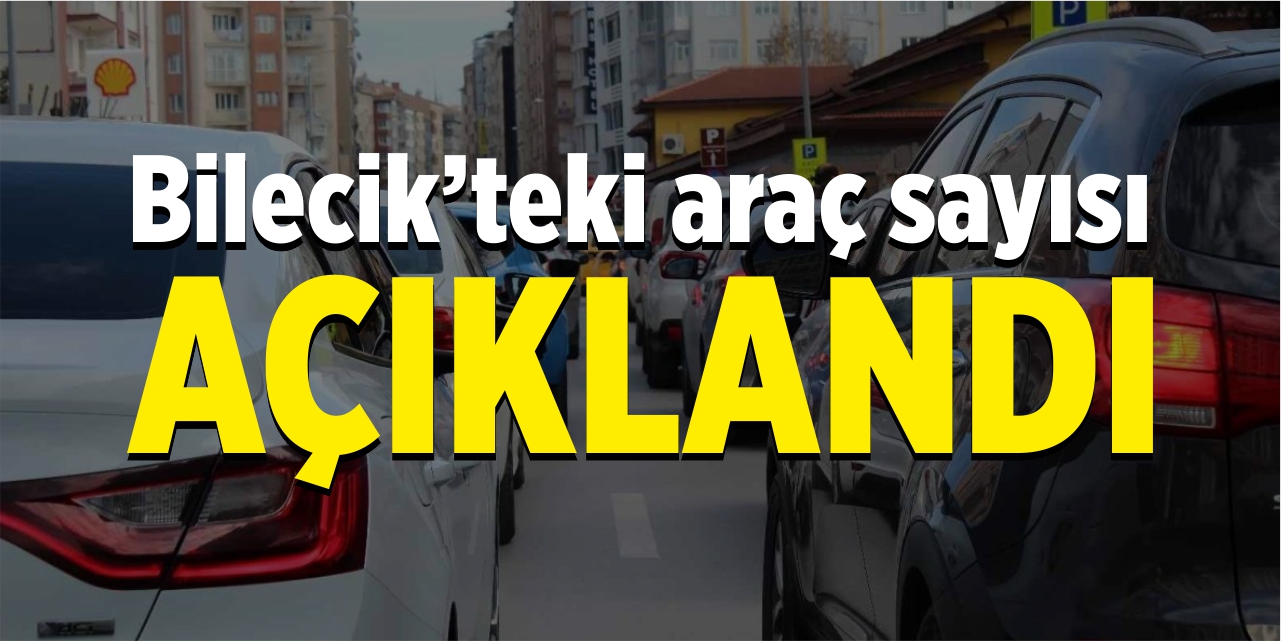 Bilecik'teki araç sayısı açıklandı