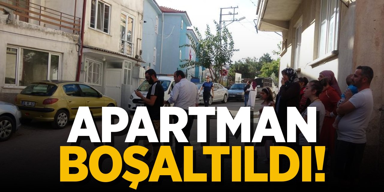 Bilecik'te apartman boşaltıldı!