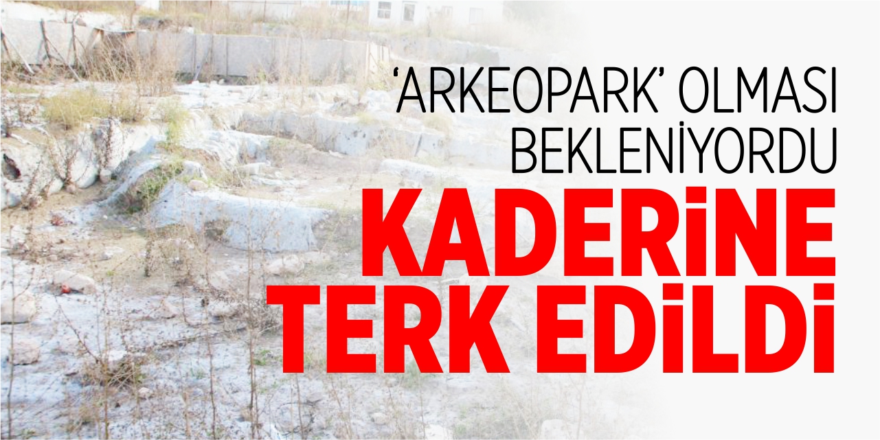 'Arkeopark' olması bekleniyordu, kaderine terk edildi