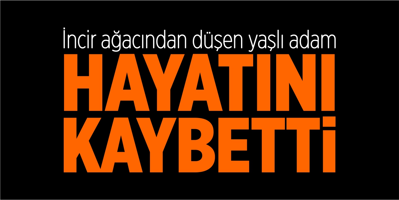 İncir ağacından düşen yaşlı adam hayatını kaybetti