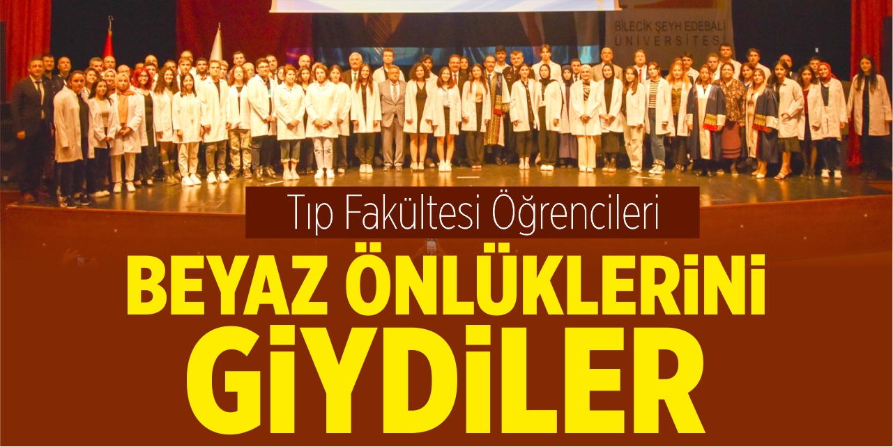 Tıp fakültesi öğrencileri beyaz önlüklerini giydiler