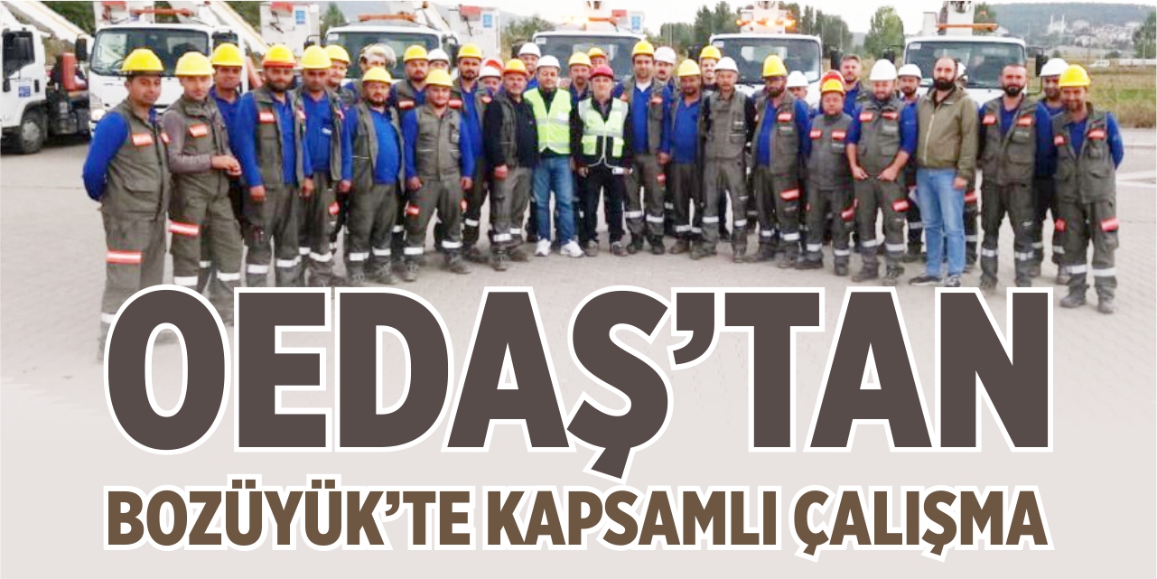 OEDAŞ'tan Bozüyük'te kapsamlı çalışma