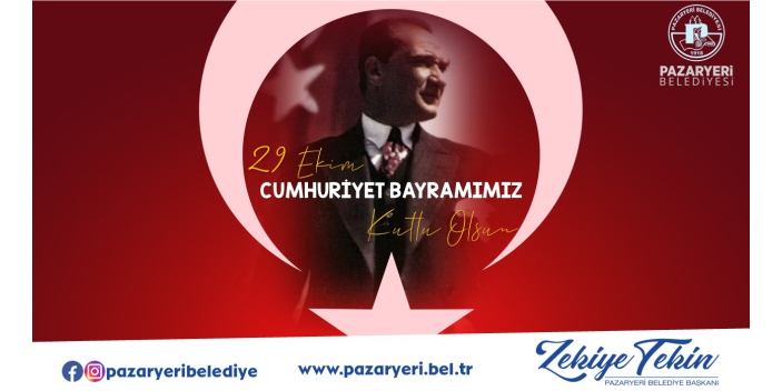 Pazaryeri Belediye Başkanı Zekiye Tekin - 29 Ekim Cumhuriyet Bayramı Kutlama